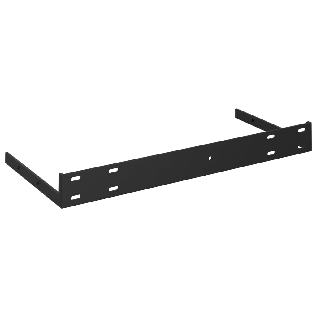 vidaXL Prateleira de parede suspensa 40x23x3,8 cm MDF preto