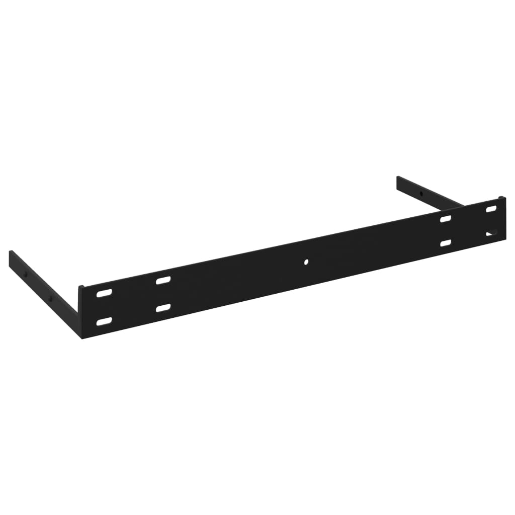 vidaXL Prateleira de parede suspensa 60x23,5x3,8 cm MDF preto