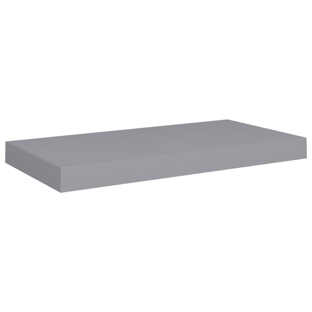 vidaXL Prateleiras de parede suspensas 2 pcs 50x23x3,8cm MDF cinzento