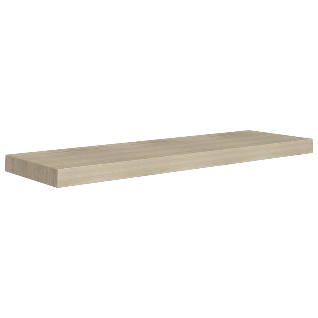 vidaXL Prateleiras parede suspensas 4 pcs 80x23,5x3,8cm MDF carvalho