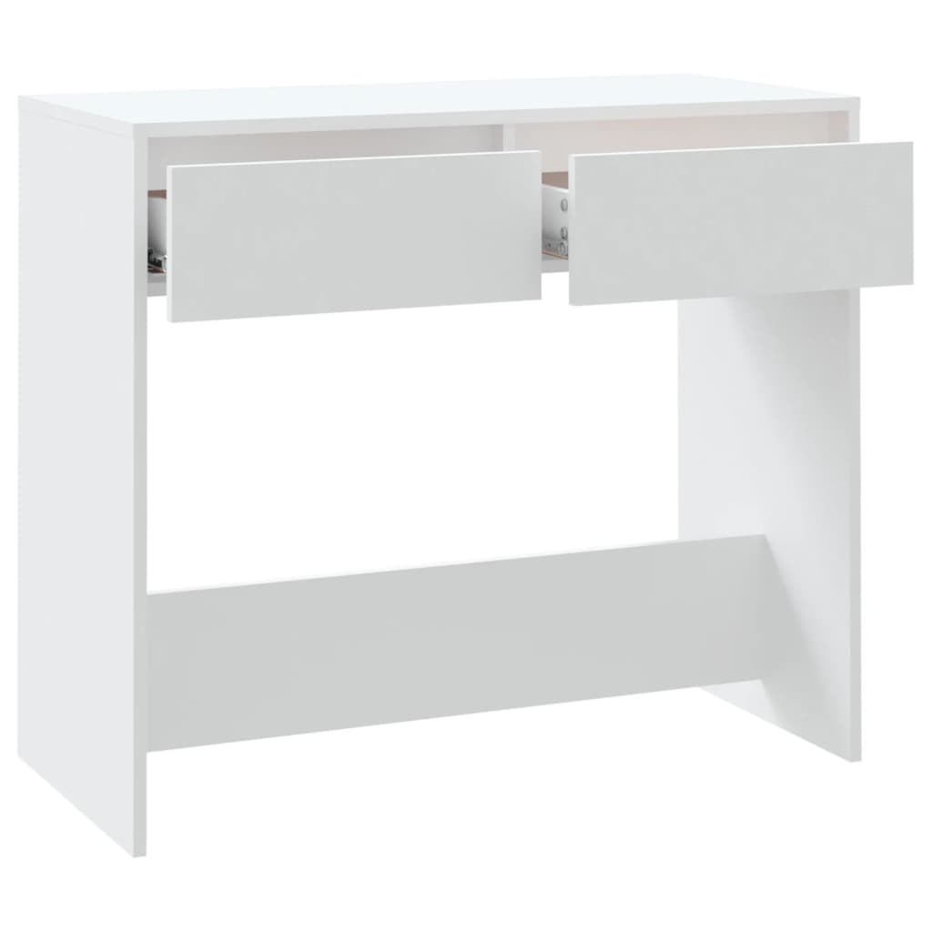 vidaXL Mesa consola 89x41x76,5 cm aço branco