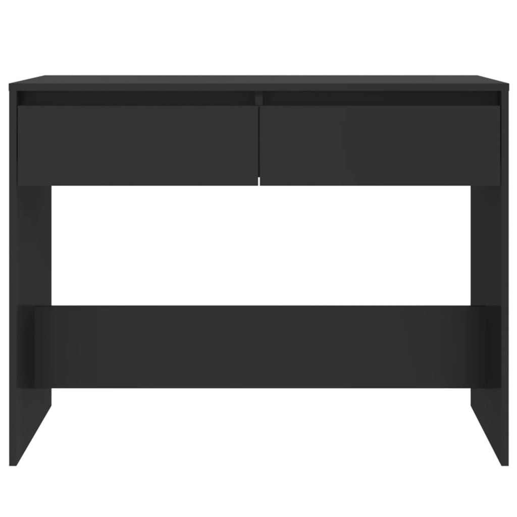 vidaXL Mesa consola 100x35x76,5 cm aglomerado preto