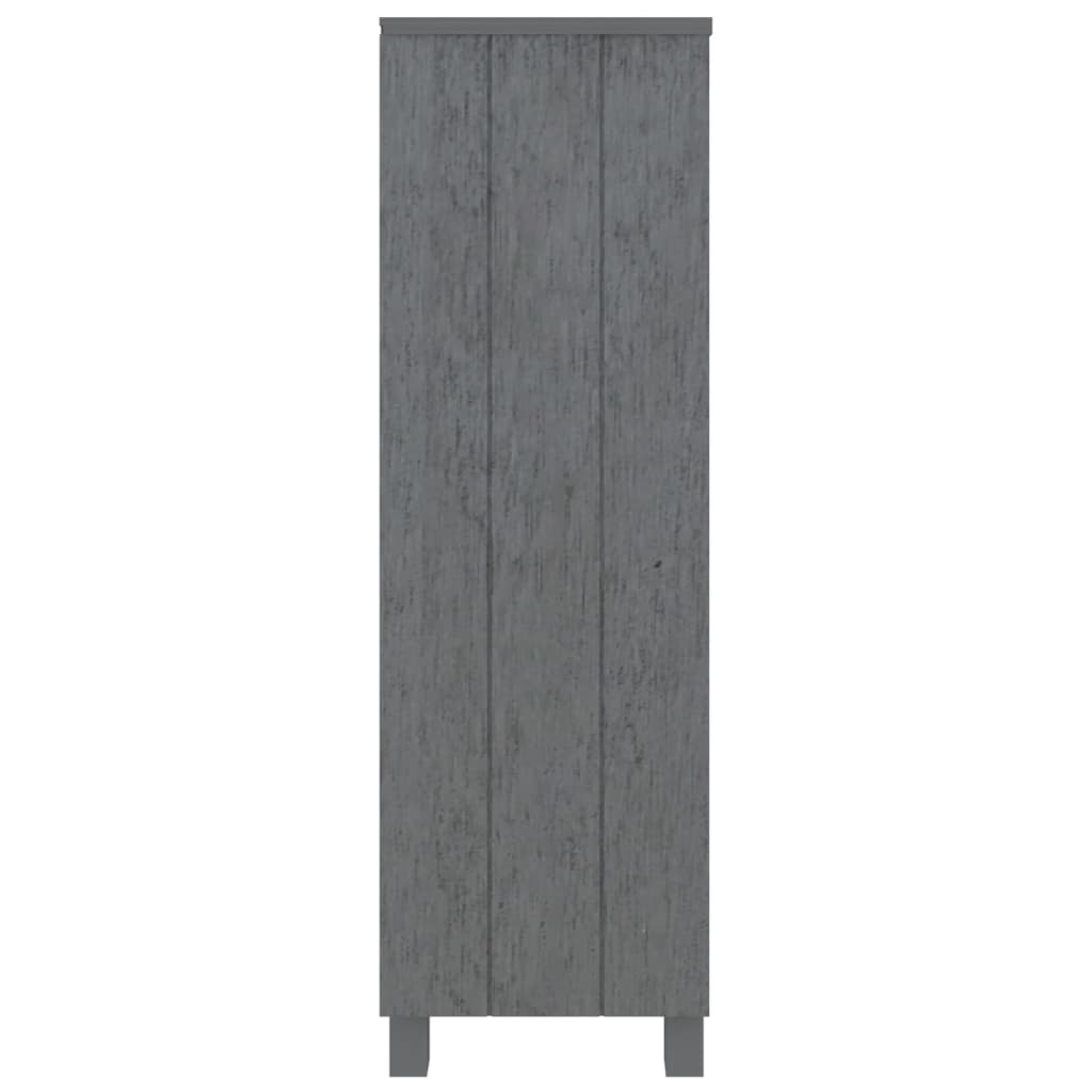 vidaXL Estante HAMAR 85x35x112 cm pinho maciço cinza-escuro