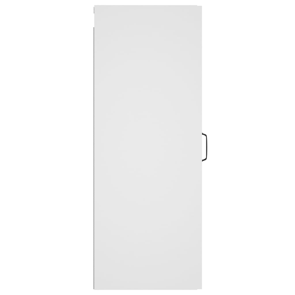 vidaXL Armário de parede suspenso 34,5x34x90 cm madeira branco