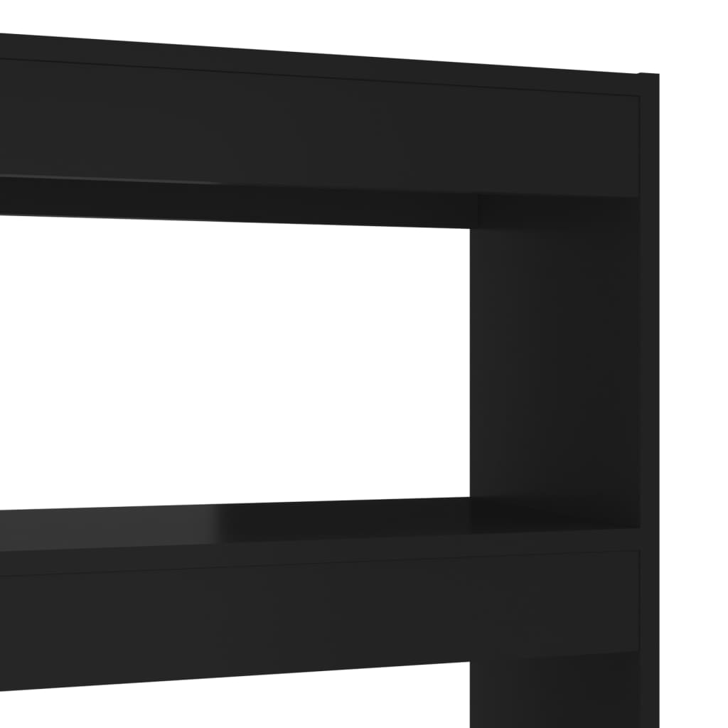 vidaXL Estante/divisória 100x30x135 cm preto