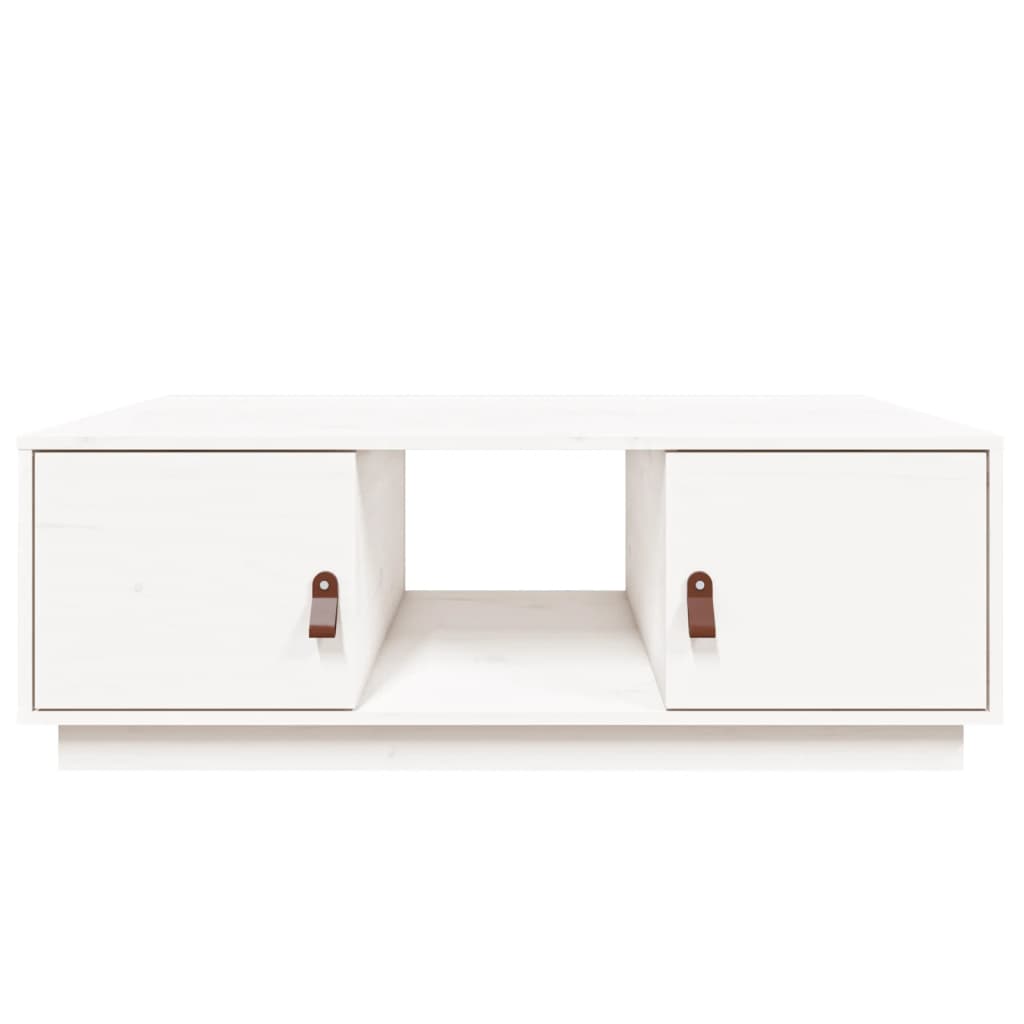 vidaXL Mesa de centro 100x50x35 cm pinho maciço branco