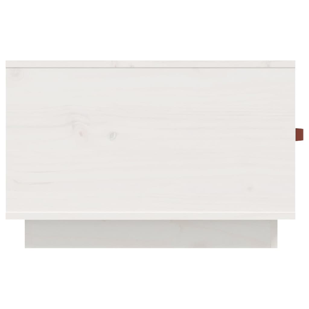 vidaXL Mesa de centro 60x53x35 cm pinho maciço branco