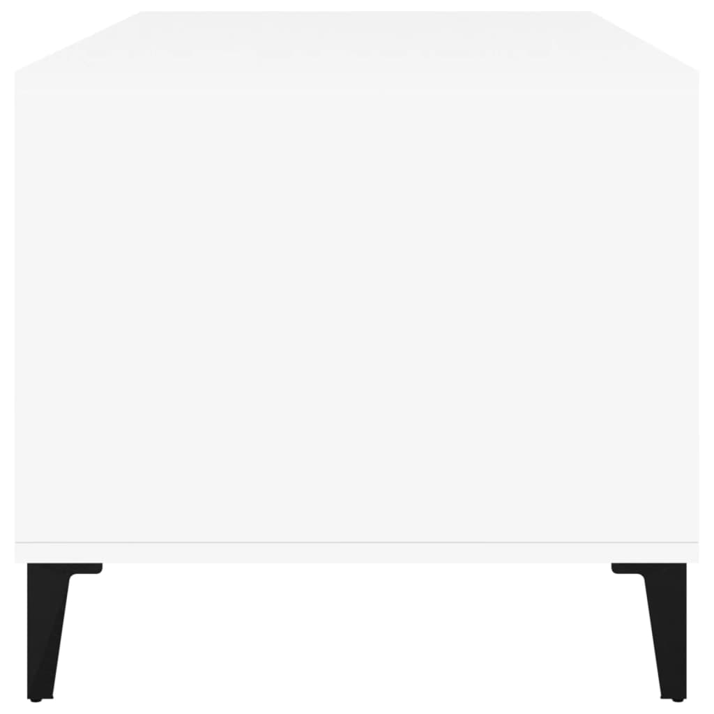 vidaXL Mesa de centro 90x49x45 cm derivados de madeira branco