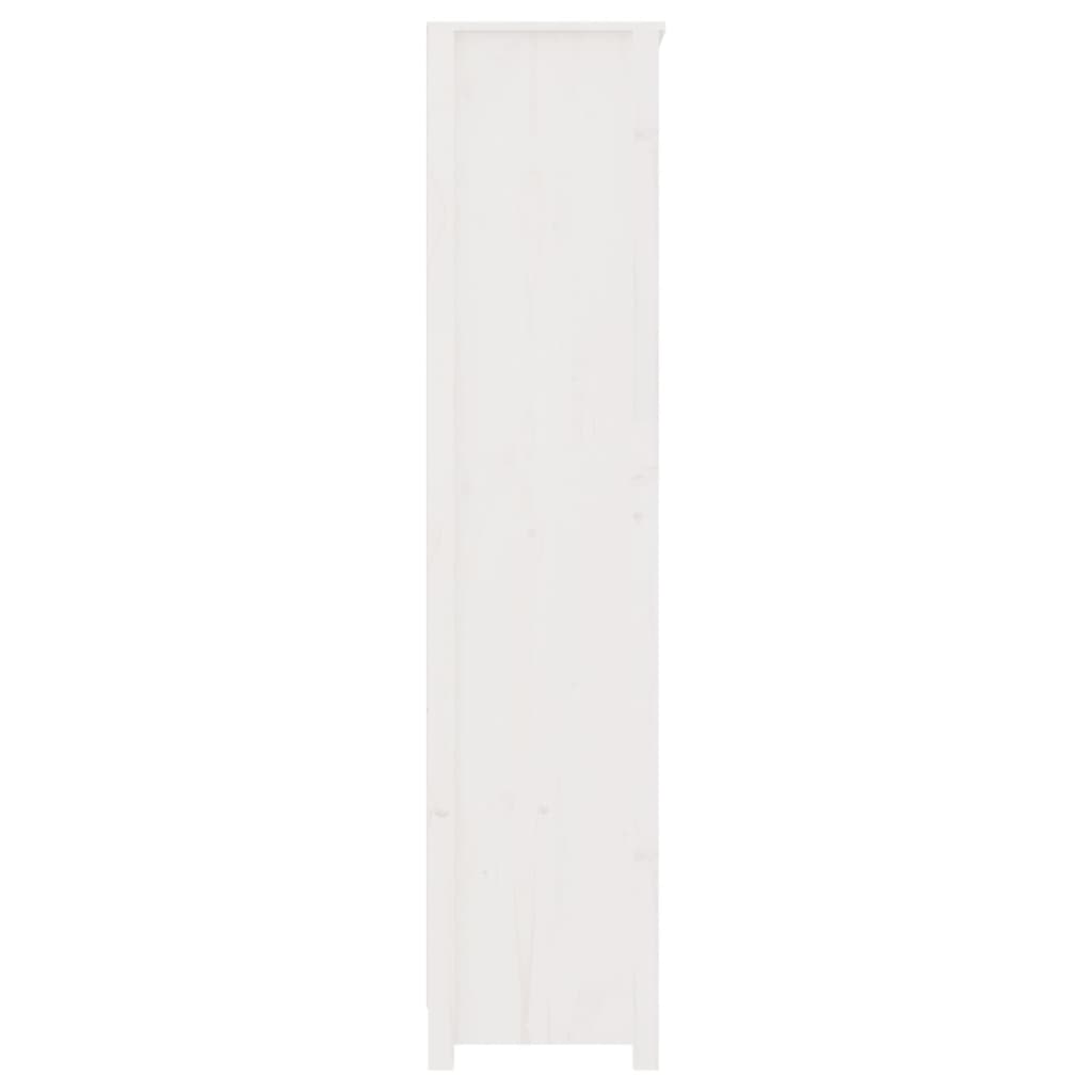 vidaXL Estante 80x35x154 cm madeira de pinho maciça branco