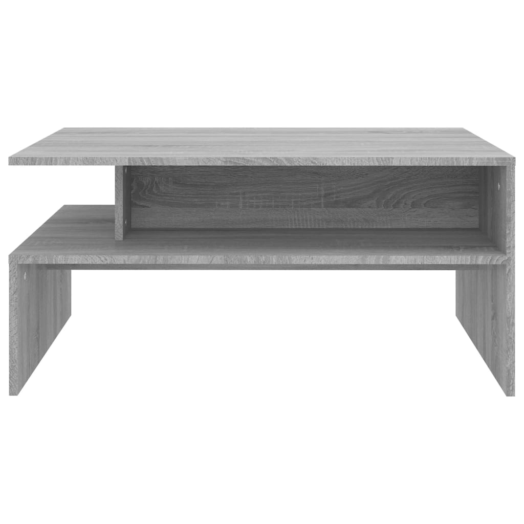 vidaXL Mesa de centro 90x60x42,5 cm derivados de madeira cinza sonoma