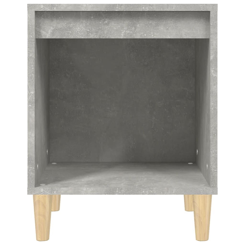 vidaXL Mesa de cabeceira 40x35x50 cm cinza cimento