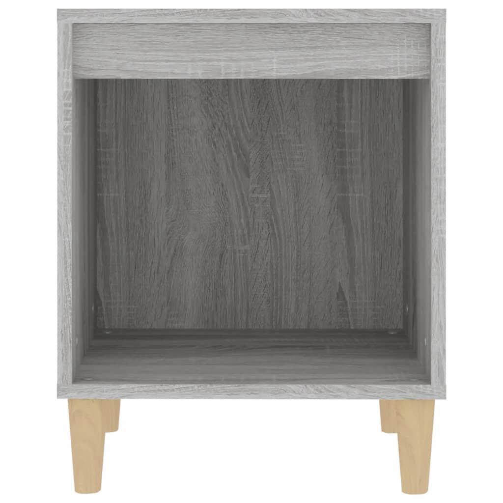 vidaXL Mesa de cabeceira 40x35x50 cm cinzento sonoma