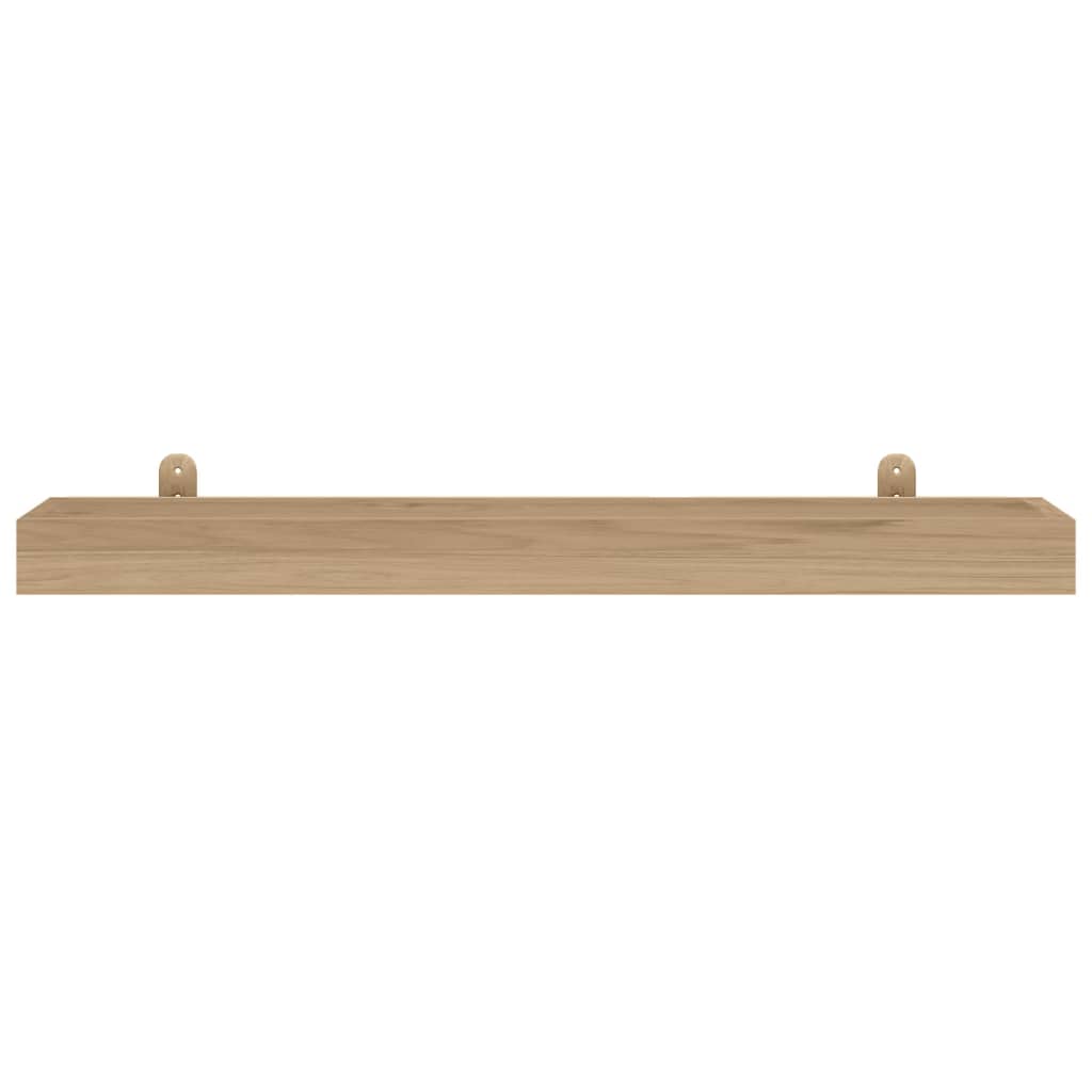 vidaXL Prateleiras de parede 2 pcs 90x15x4 cm madeira de teca maciça