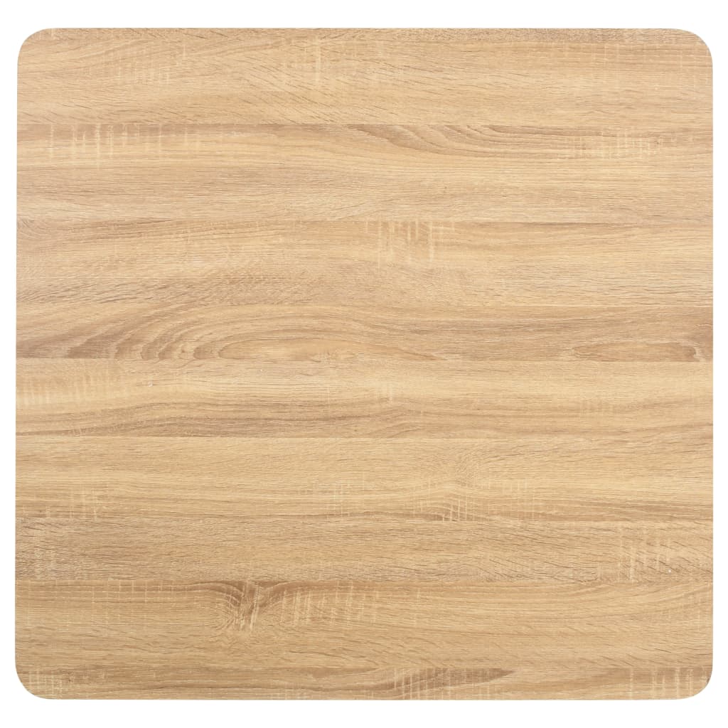 vidaXL Mesa bistrô 80x80 cm MDF castanho-claro