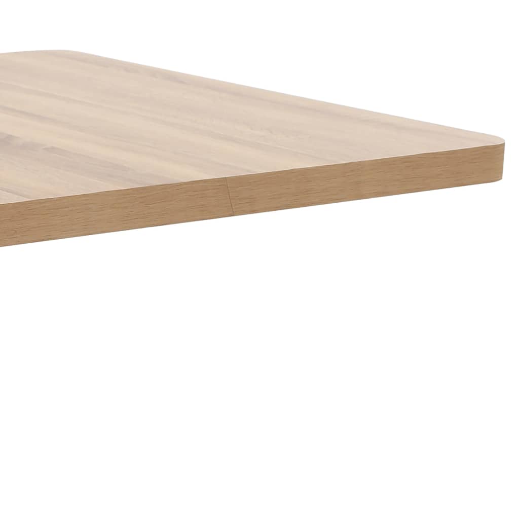 vidaXL Mesa bistrô 80x80 cm MDF castanho-claro