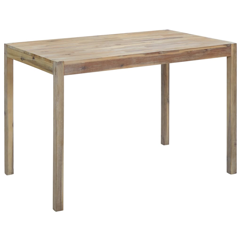 vidaXL Mesa de jantar 120x70x75 cm madeira de acácia maciça