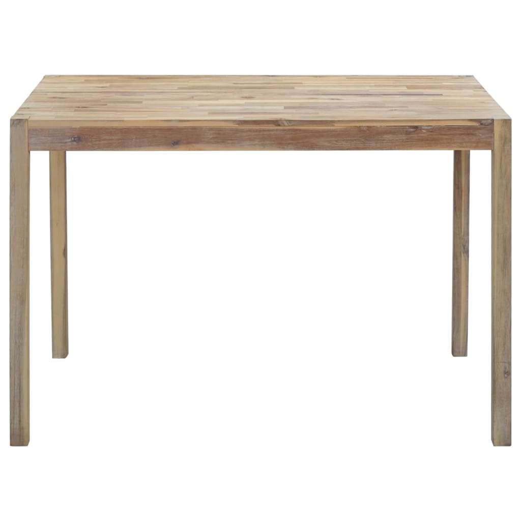 vidaXL Mesa de jantar 120x70x75 cm madeira de acácia maciça