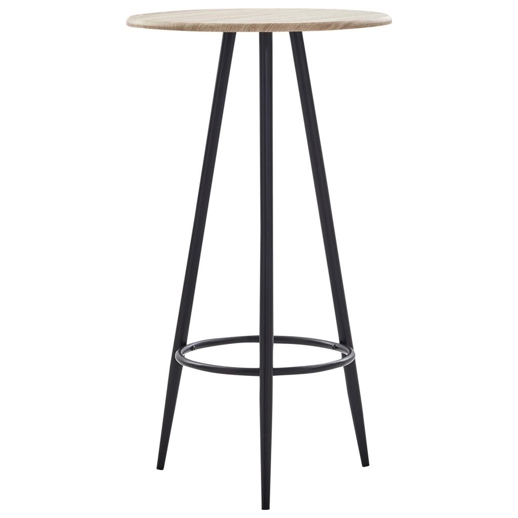 vidaXL Mesa de bar 60x107,5 cm MDF cor carvalho