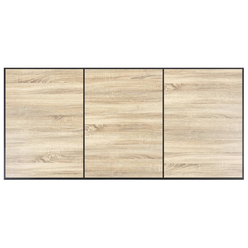 vidaXL Mesa de jantar 200x100x75 cm MDF cor carvalho