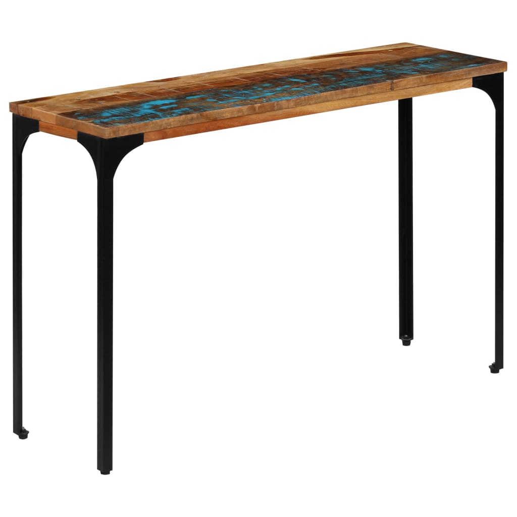 vidaXL Mesa consola 120x35x76 cm madeira recuperada maciça