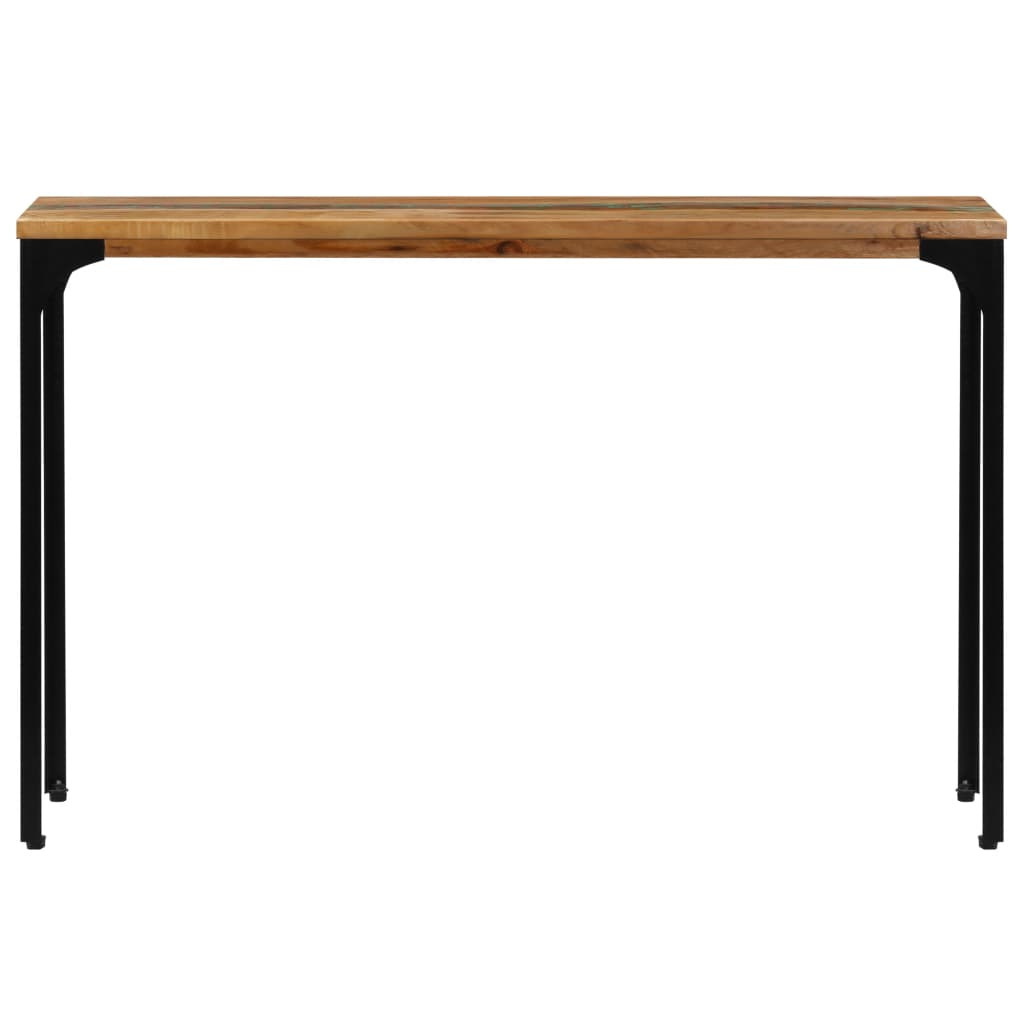 vidaXL Mesa consola 120x35x76 cm madeira recuperada maciça