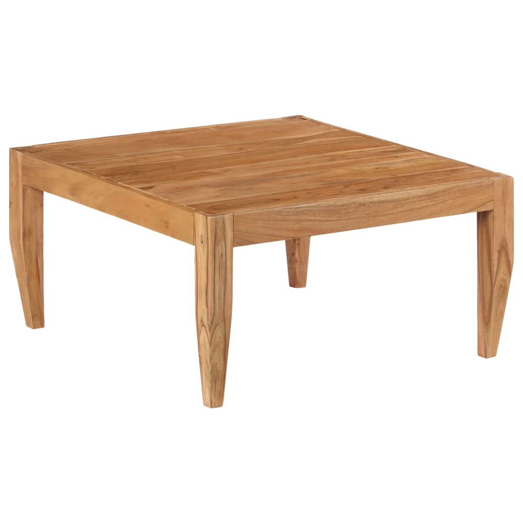 vidaXL Mesa de centro 80x80x41 cm madeira de acácia maciça castanho