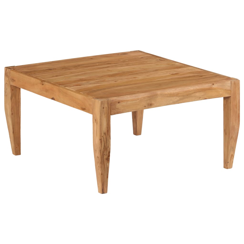 vidaXL Mesa de centro 80x80x41 cm madeira de acácia maciça castanho