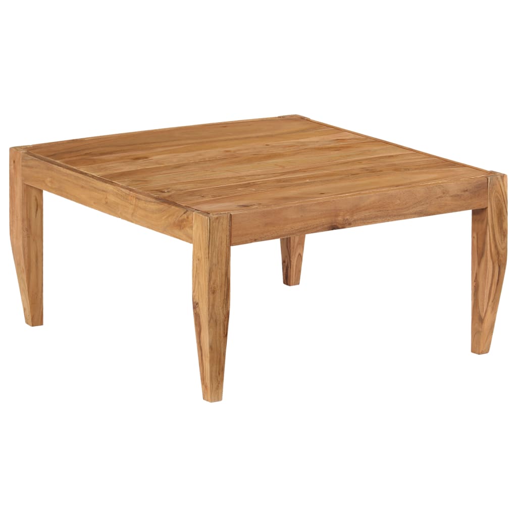 vidaXL Mesa de centro 80x80x41 cm madeira de acácia maciça castanho