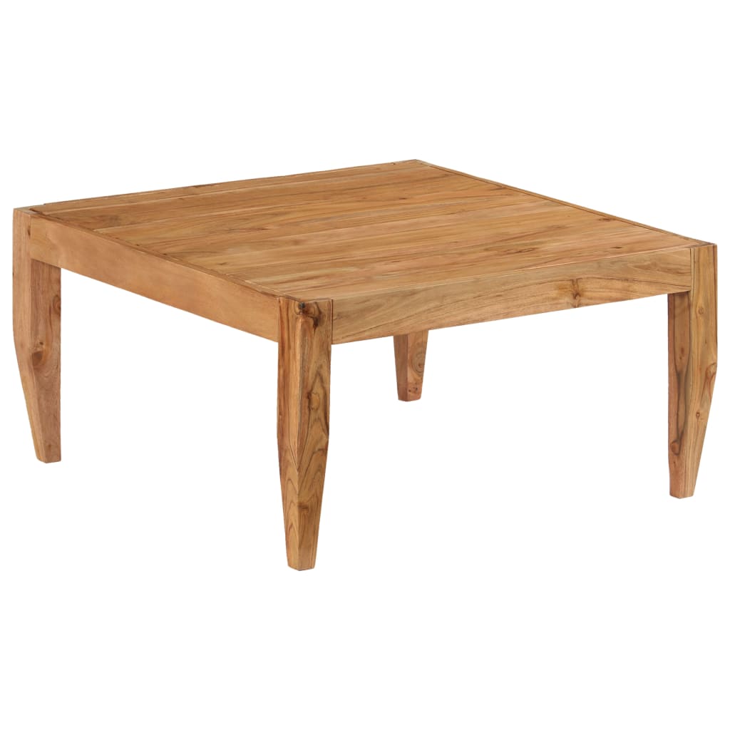 vidaXL Mesa de centro 80x80x41 cm madeira de acácia maciça castanho