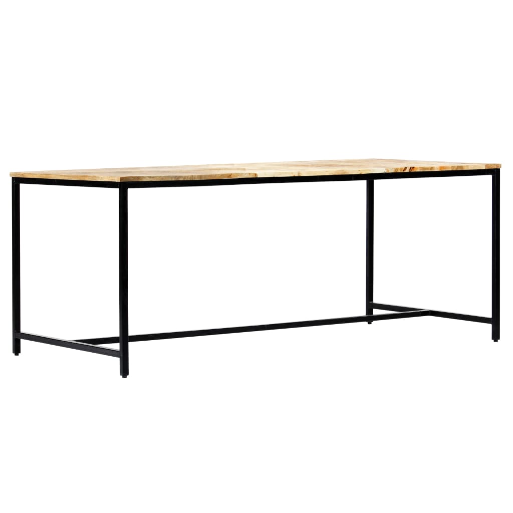 vidaXL Mesa de jantar 180x90x75 cm madeira de mangueira maciça áspera