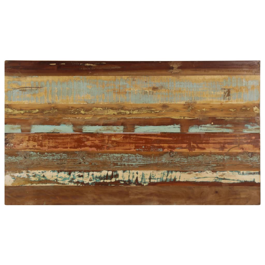 vidaXL Mesa de jantar 140x80x76 cm madeira recuperada maciça