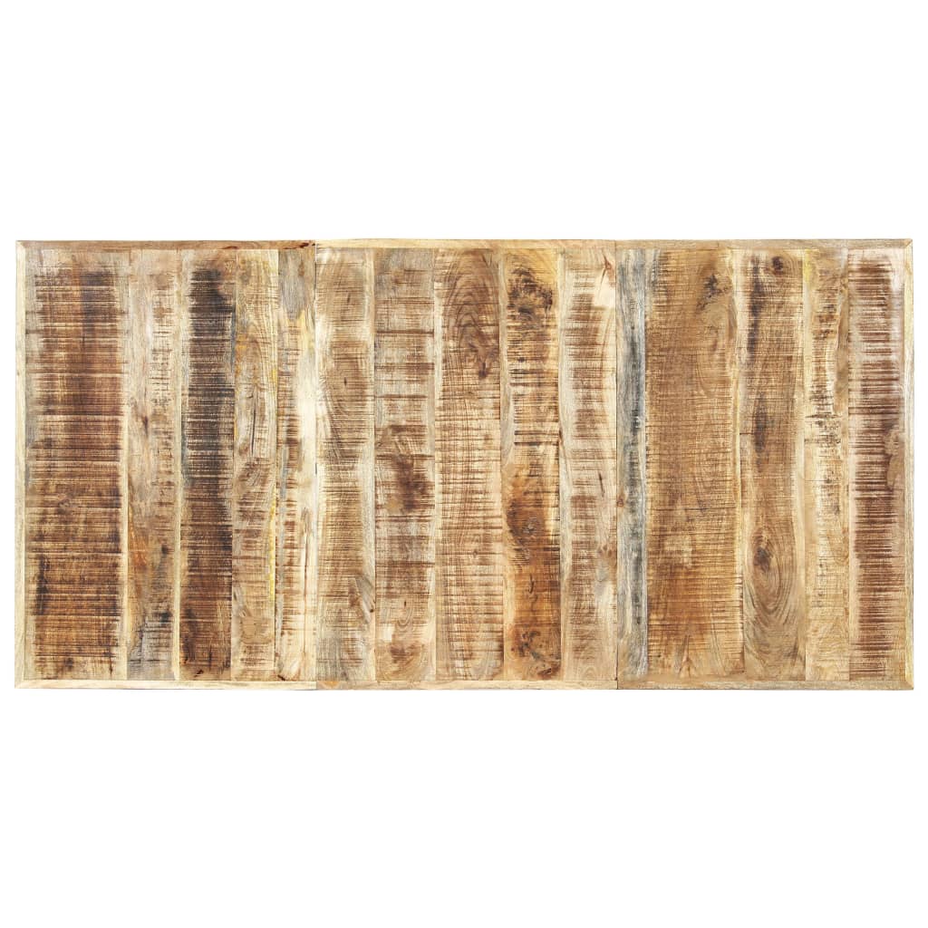 vidaXL Mesa de jantar madeira de mangueira maciça 180x90x76 cm