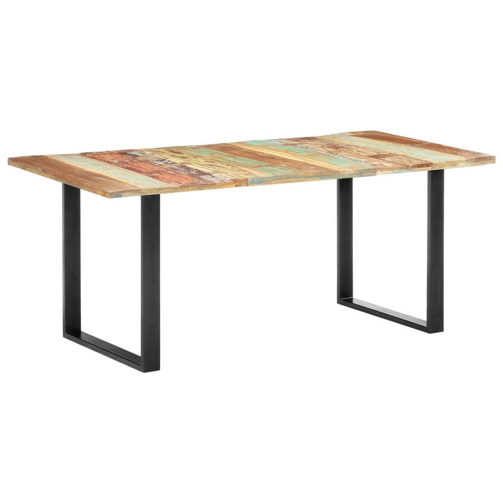 vidaXL Mesa de jantar 180x90x76 cm madeira recuperada maciça