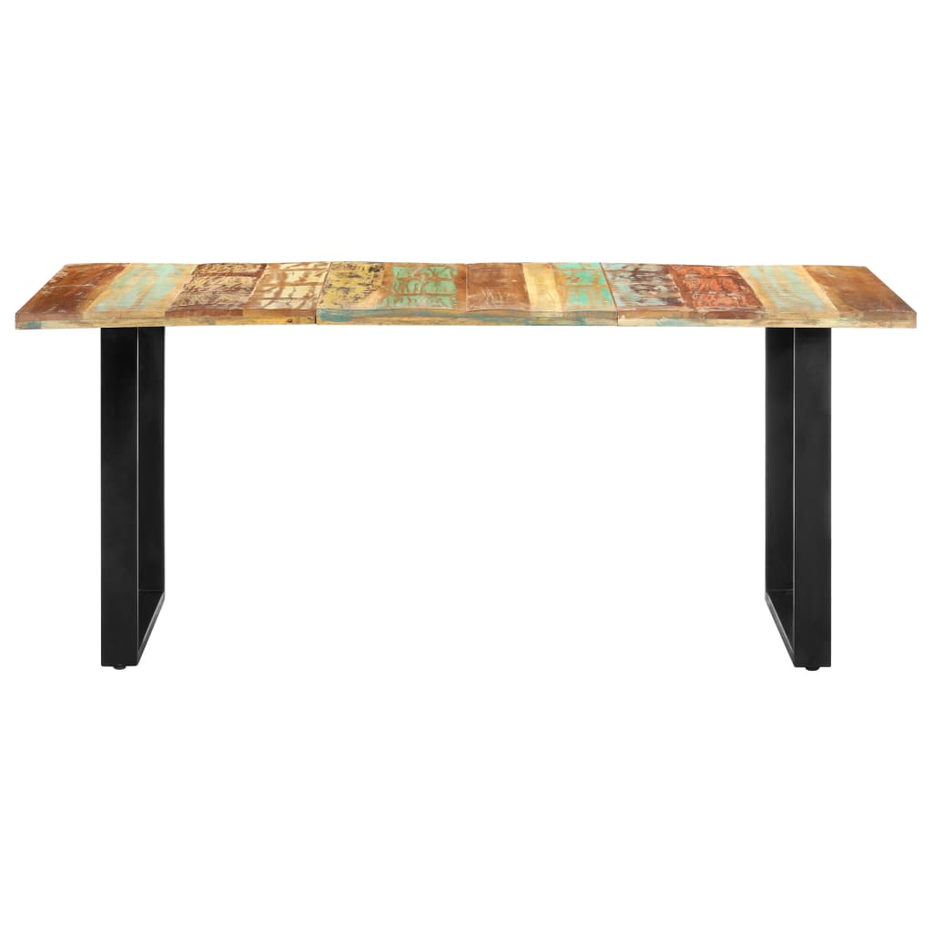 vidaXL Mesa de jantar 180x90x76 cm madeira recuperada maciça