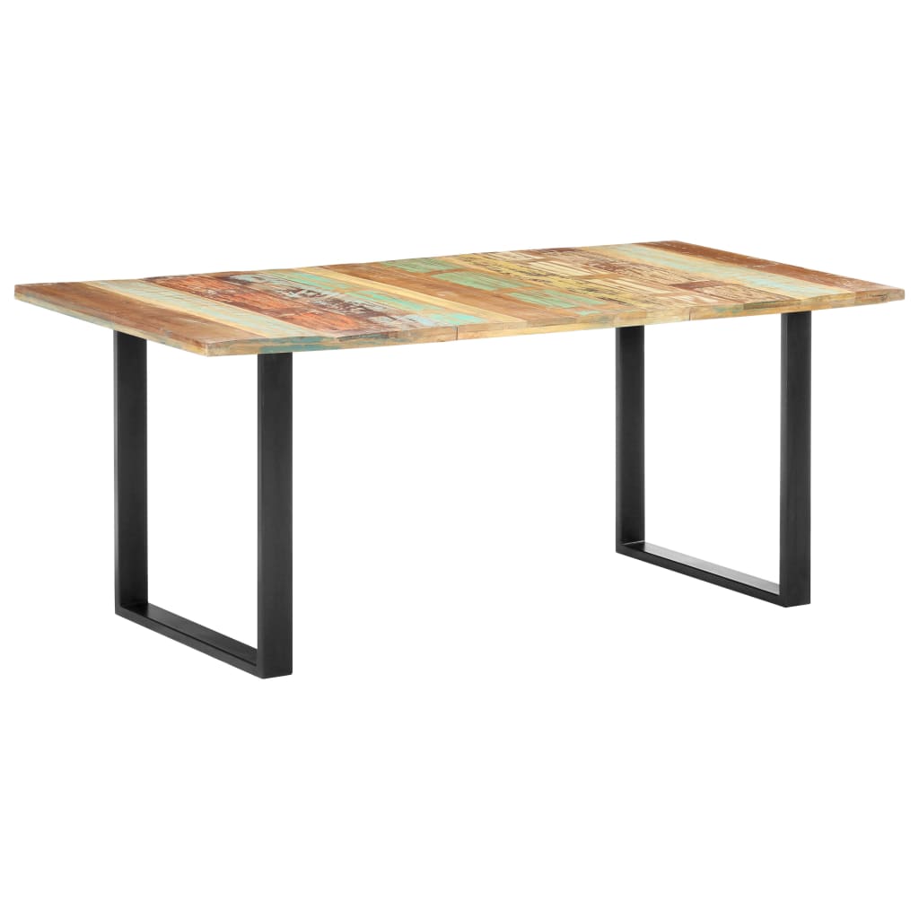 vidaXL Mesa de jantar 180x90x76 cm madeira recuperada maciça