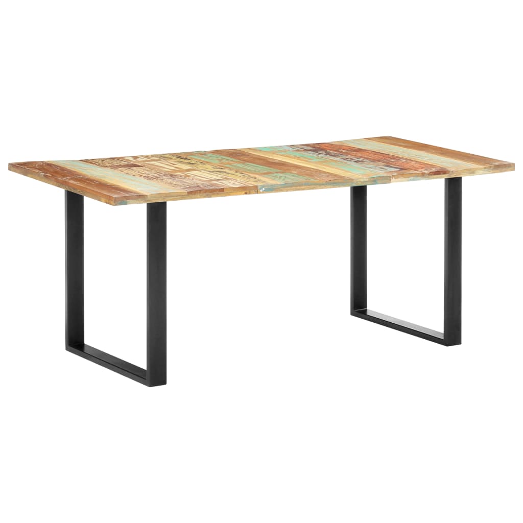 vidaXL Mesa de jantar 180x90x76 cm madeira recuperada maciça