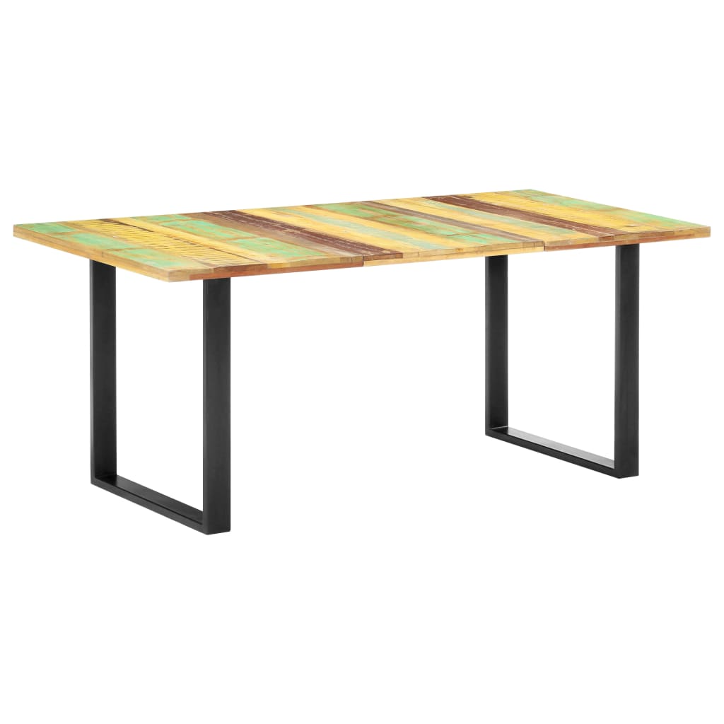 vidaXL Mesa de jantar 180x90x76 cm madeira recuperada maciça