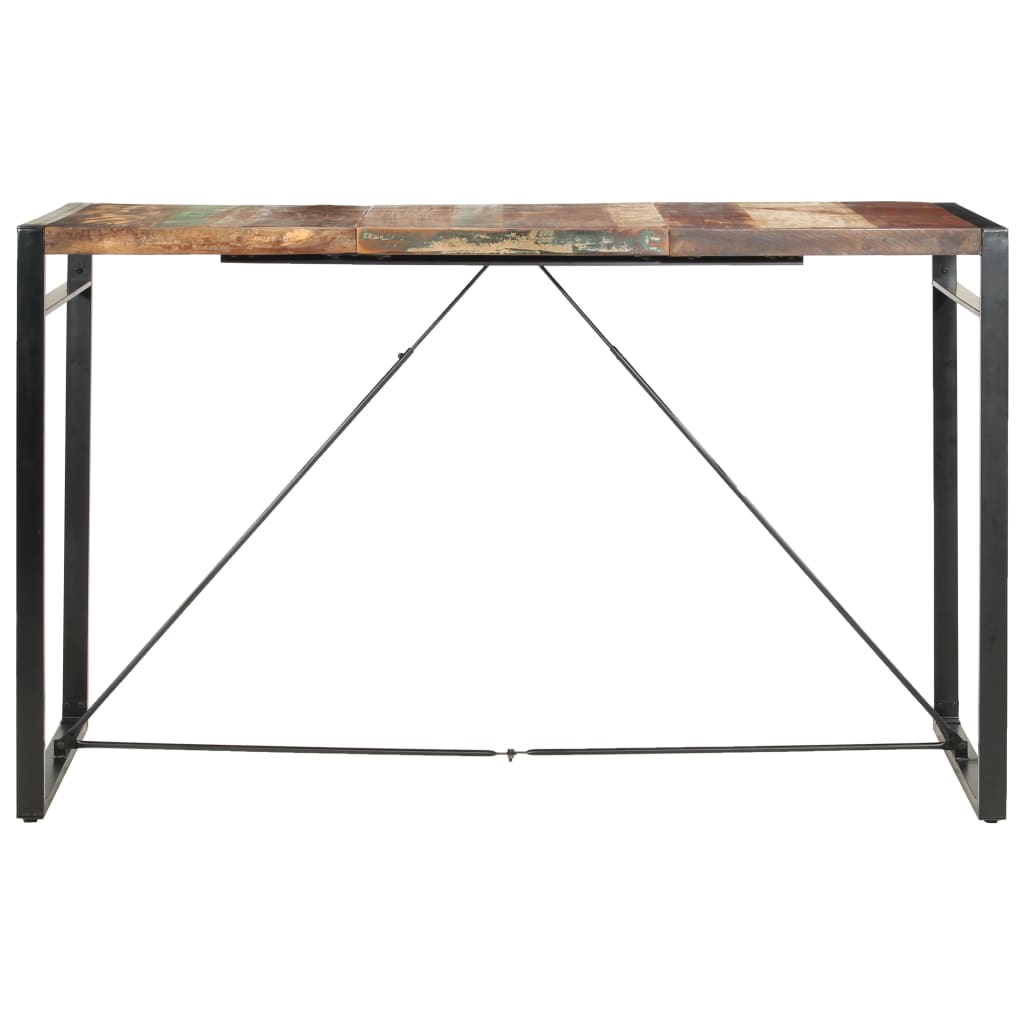 vidaXL Mesa de bar 180x90x110 cm madeira recuperada maciça