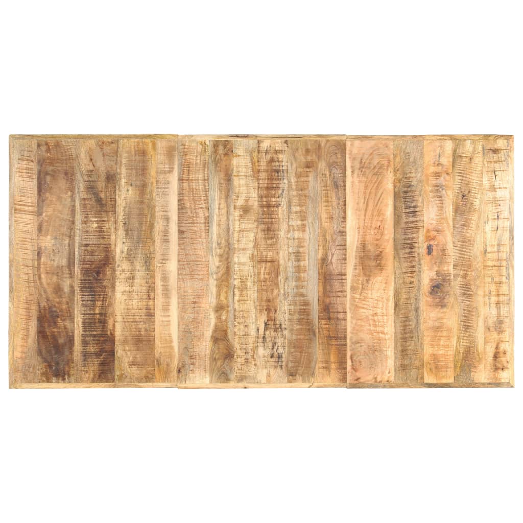 vidaXL Mesa de jantar 180x90x76 cm madeira de mangueira maciça áspera