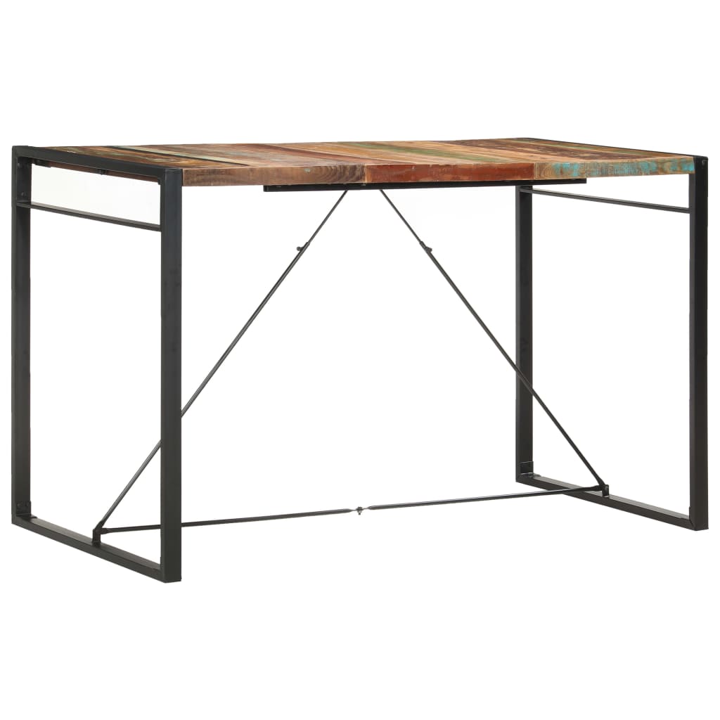 vidaXL Mesa de bar 180x90x110 cm madeira recuperada maciça