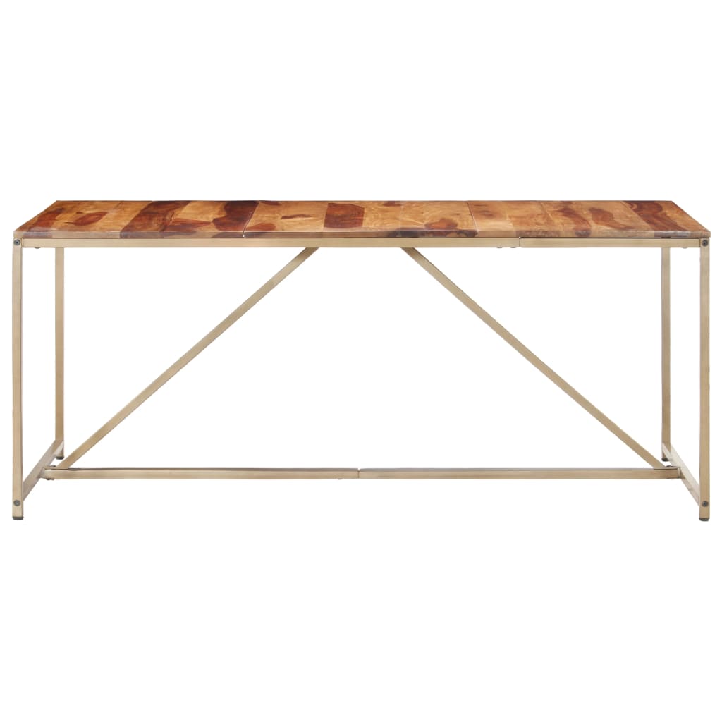 vidaXL Mesa de jantar 180x90x76 cm madeira de sheesham maciça