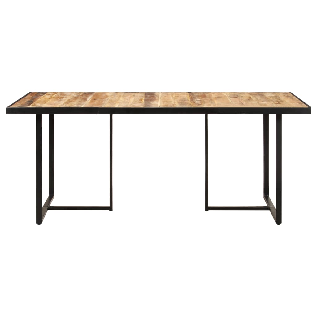 vidaXL Mesa de jantar 160 cm madeira de mangueira áspera