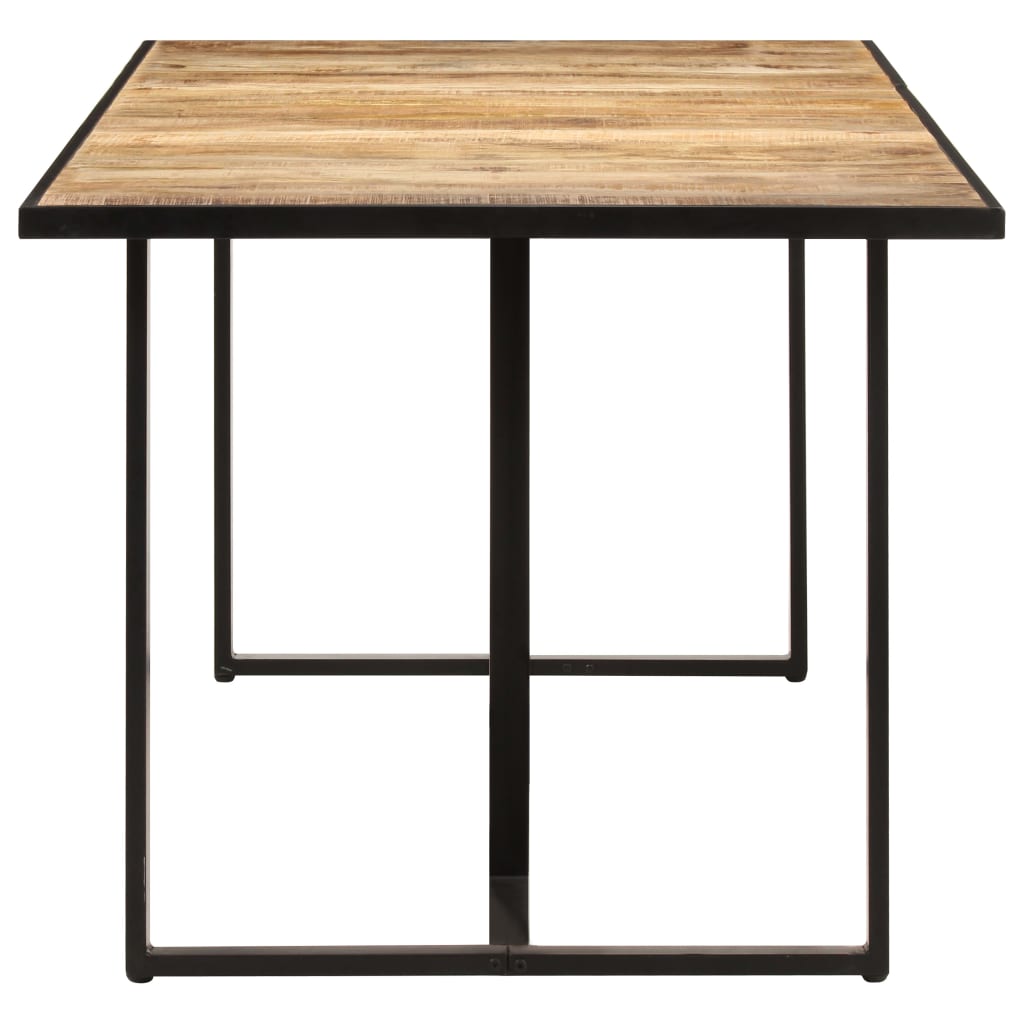 vidaXL Mesa de jantar 160 cm madeira de mangueira áspera