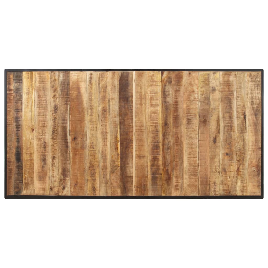 vidaXL Mesa de jantar 160 cm madeira de mangueira áspera