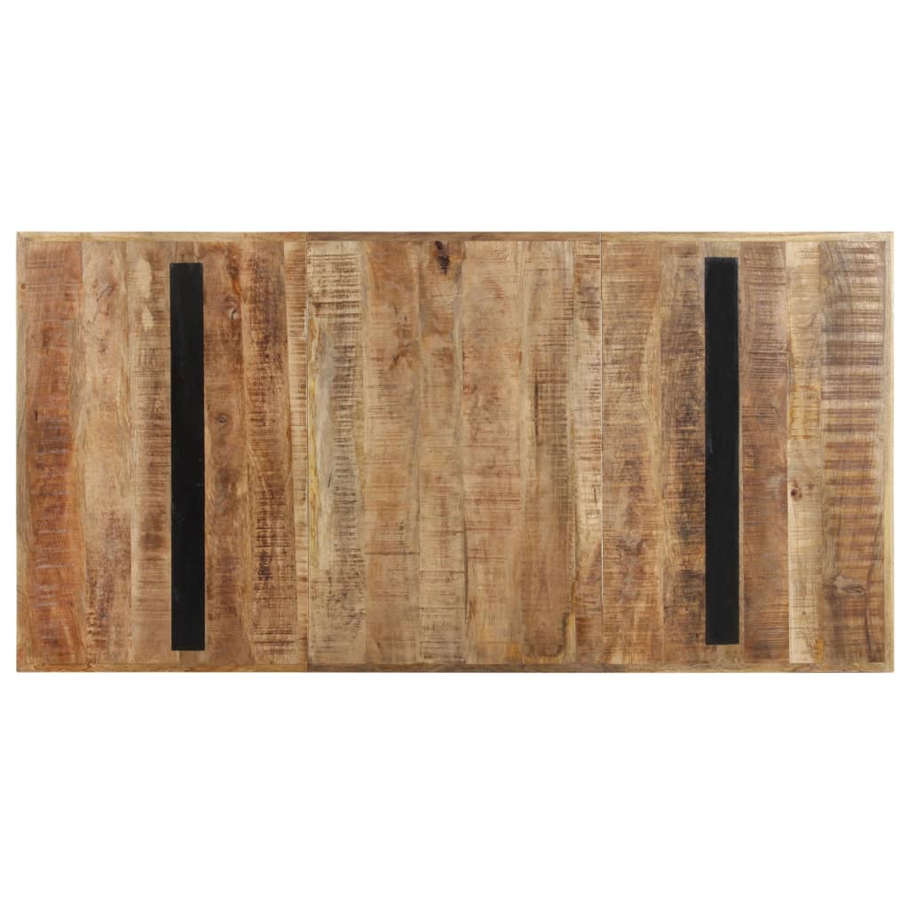 vidaXL Mesa de jantar 160x80x76 cm madeira de mangueira áspera