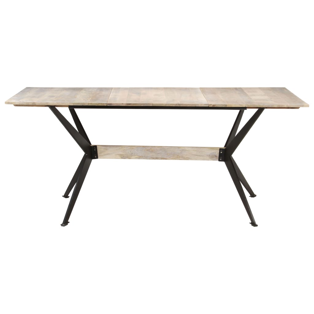 vidaXL Mesa de jantar 180x90x76 cm madeira de mangueira maciça