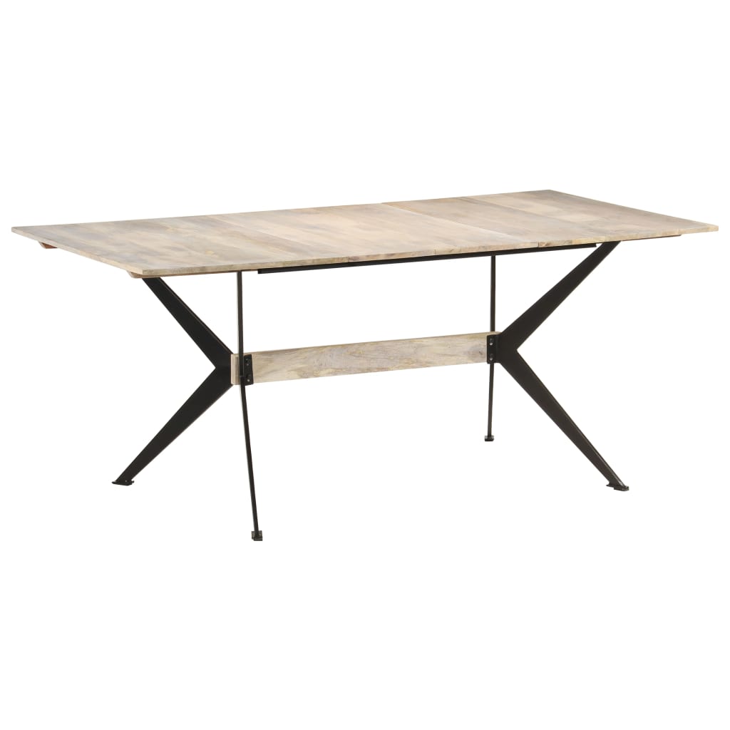 vidaXL Mesa de jantar 180x90x76 cm madeira de mangueira maciça