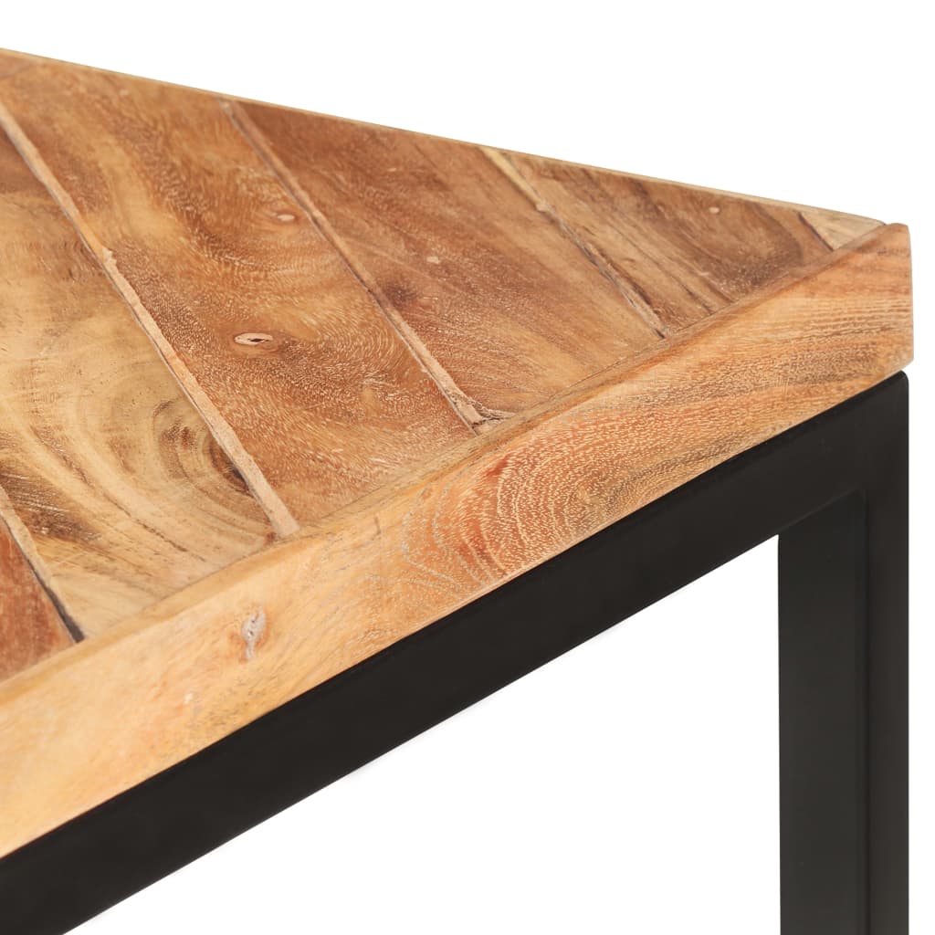 vidaXL Mesa de jantar 200x90x76 cm madeira acácia maciça e mangueira