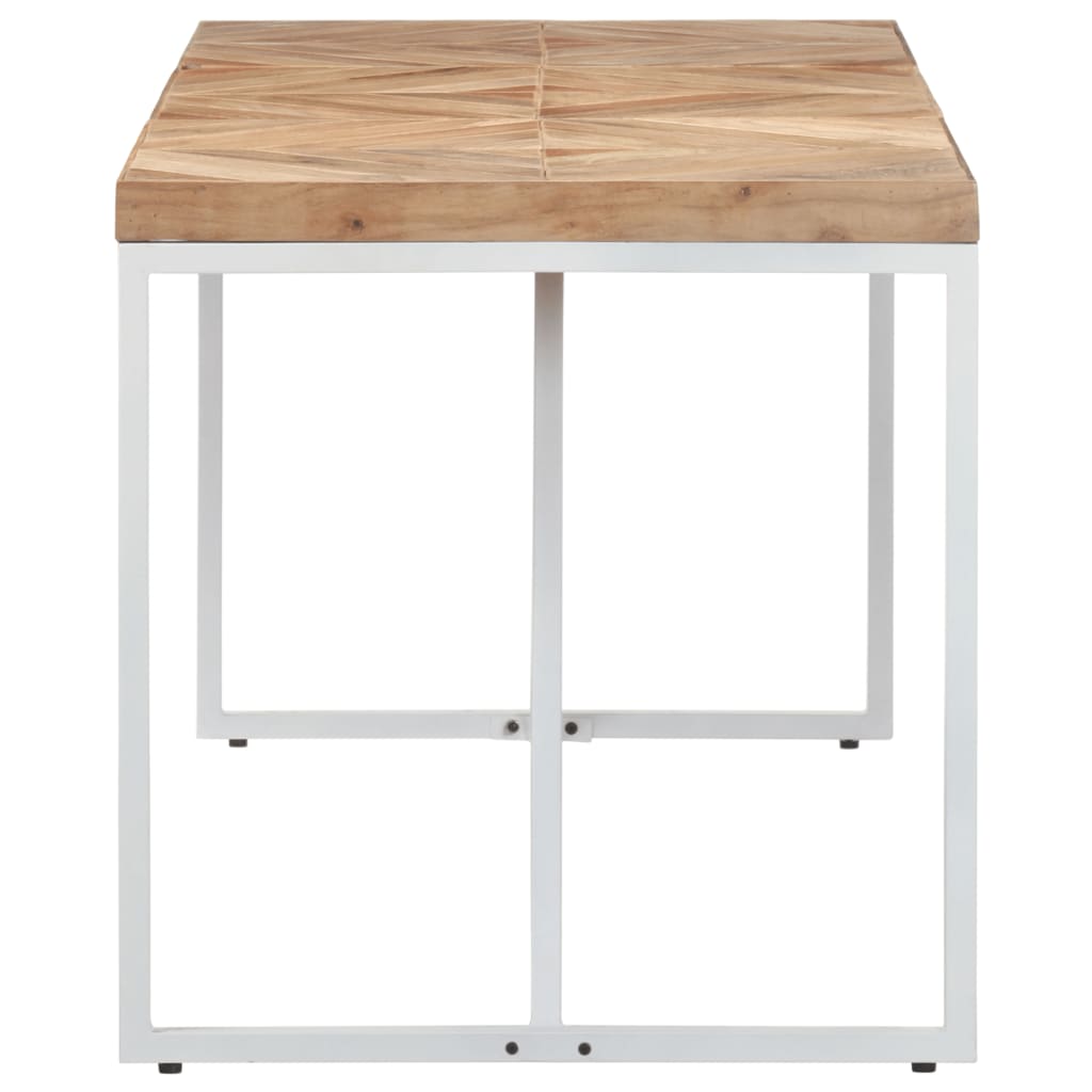 vidaXL Mesa de jantar 160x70x76 cm madeira acácia maciça e mangueira