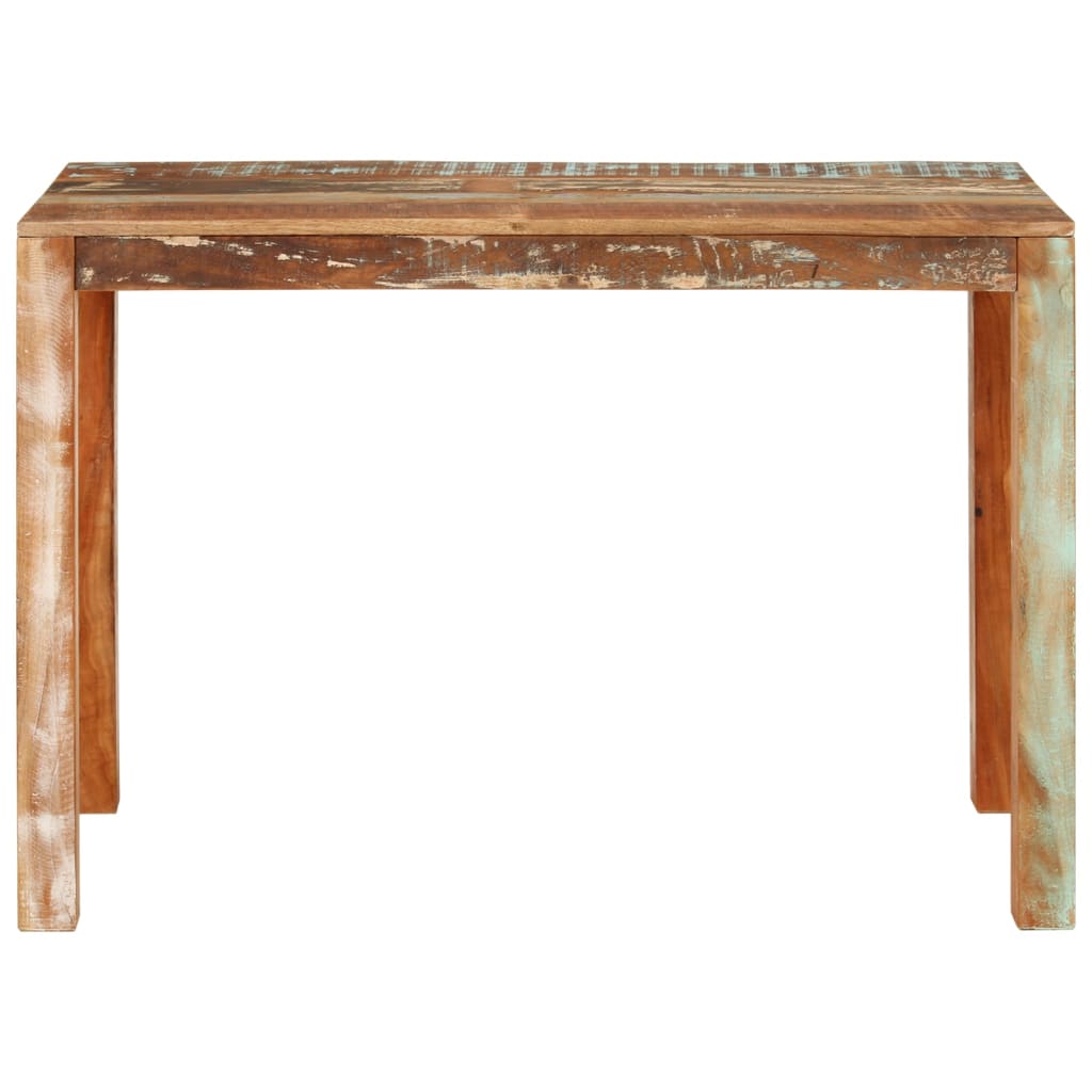 vidaXL Mesa de jantar 110x55x76 cm madeira recuperada maciça